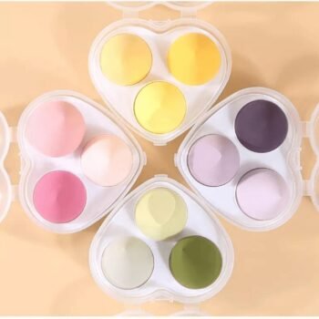 3 in 1 Beauty Sponges Set Heart Shape